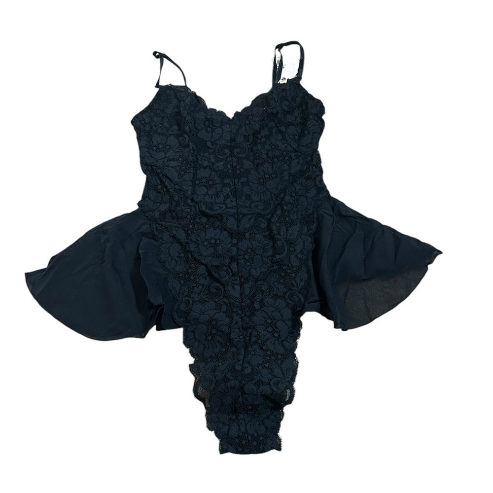 Free People Revolve HAH Sexy Maid to Wear Bodysuit in Noir Lace Sz Small NWT - Picture 4 of 13